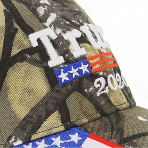 Skullies & Beanies America Adjustable Baseball Campaign Embroidered - Camo - C818WRIC50A $8.49