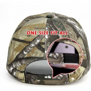 Skullies & Beanies America Adjustable Baseball Campaign Embroidered - Camo - C818WRIC50A $8.49