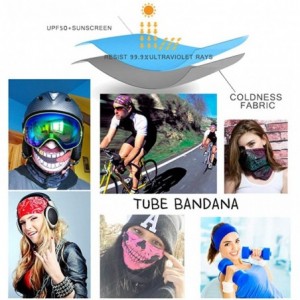 Balaclavas 3D Face Mask Seamless Bandana Unisex Headscarf UV Protection Scarf - Color D - CJ199ZNTI6E $14.49