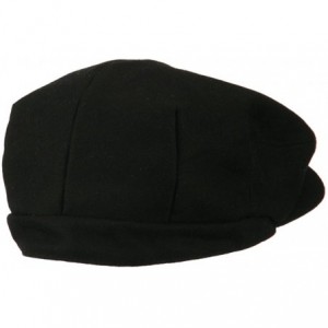 Newsboy Caps Big Men's Wool Blend Ivy Cap - Black - CC11I66X0I1 $28.78