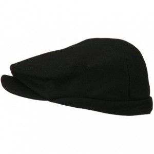 Newsboy Caps Big Men's Wool Blend Ivy Cap - Black - CC11I66X0I1 $28.78