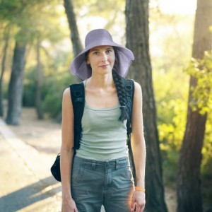 Sun Hats Safari Sun Hats for Women Fishing Hiking Cap with Neck Flap Wide Brim Hat - Purple - CF18ED5RKR0 $9.14