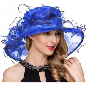 Sun Hats Womens Kentucky Derby Church Dress Fascinator Tea Party Wedding Hats S056 - Navy - CV180OLSASU $23.31