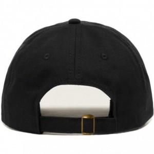 Baseball Caps Character Baseball Embroidered Unstructured Adjustable - Black - CC18CHEALXM $18.35