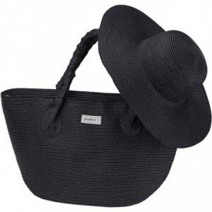 Sun Hats Marino Best Beach Tote Women - Black - CN182EXLNGW $63.13