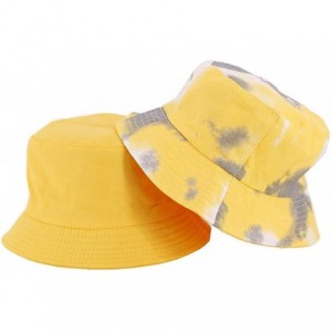 Bucket Hats Women Girls Cotton Leopard Print Reversible Bucket Hat Summer Double Sides Packable Hat for Outdoor Travel - C719...