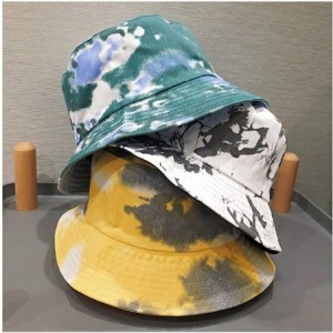 Bucket Hats Women Girls Cotton Leopard Print Reversible Bucket Hat Summer Double Sides Packable Hat for Outdoor Travel - C719...
