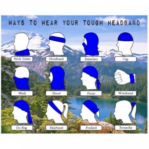 Headbands Magic Headwear Purple Dolphin Outdoor Scarf Headbands Bandana Mask Neck Gaiter Head Wrap Mask Sweatband - White - C...