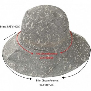 Sun Hats Packable Sun Hats for Women with UV Protection Stylish Floppy Travel Hat - Beigegray - CR18OU3UDTR $9.67