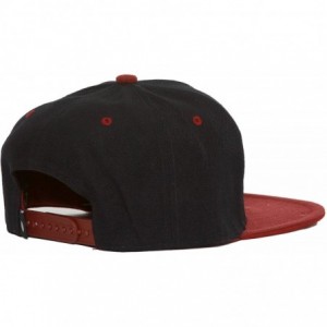 Baseball Caps Vintage Snapback Cap Hat - Black Maroon - C2116FODFGD $11.39