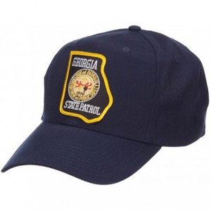 Baseball Caps Georgia State Patrol Patched Cap - Navy - CZ124YMVOS3 $22.87