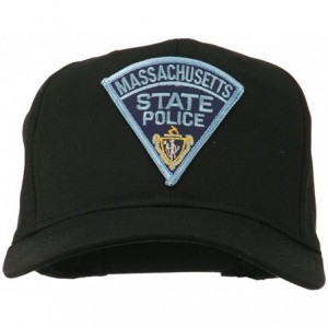 Baseball Caps Massachusetts State Police Patch Cap - Black - CF11RNPLX6H $14.97