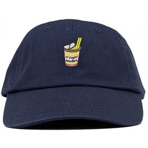 Baseball Caps Unisex Cup of Noodles Low Profile Embroidered Baseball Dad Hat - Vc300_navy - CL18R2ELWM6 $12.96