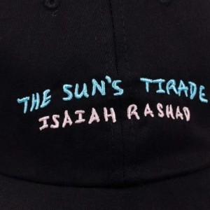 Baseball Caps The Sun Tirade Isaiah Rashad Embroidery DAD Hat Vintage Art Baseball Cap-Black - CB18M9UT6DN $70.51