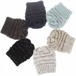 Skullies & Beanies Fashion Womens Winter Warm Knit Crochet Ski Hat Braided Turban Headdress Cap - Navy - CP1867XTU6I $8.11