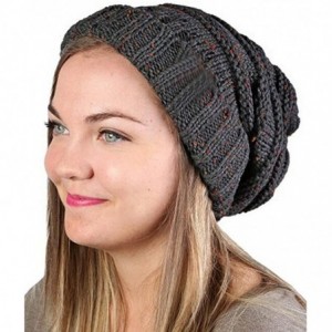 Skullies & Beanies Fashion Womens Winter Warm Knit Crochet Ski Hat Braided Turban Headdress Cap - Navy - CP1867XTU6I $8.11
