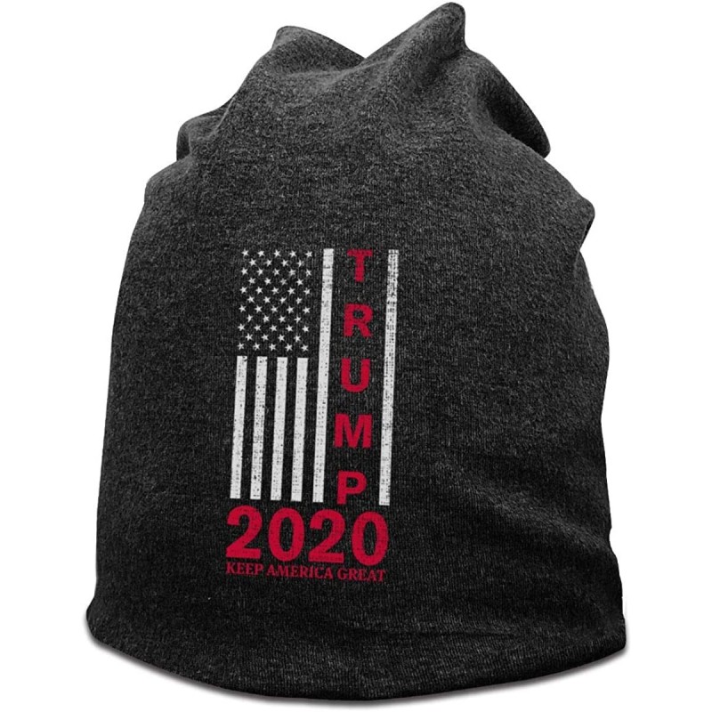 Skullies & Beanies Beanie Caps Winter Mens Funny Watch Hats Trump 2020 Keep America Great - Deep Heather - CV199CH9K32 $15.35