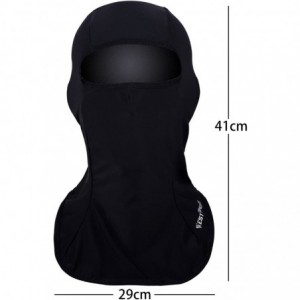 Balaclavas Lycra Fabrics Balaclava Sweat Absorbent - Black - CH18COITSD6 $11.05