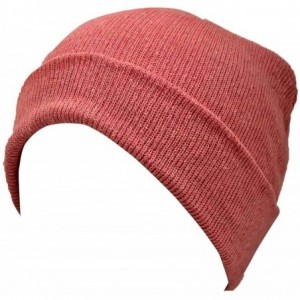 Skullies & Beanies Tight Knit Beanie Skull Cap - Mauve - CY110FSF7TX $7.93