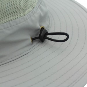 Sun Hats Men's Sun Hat UPF 50+ Wide Brim Bucket Hat Windproof Fishing Hats - Grey - CR12DS761VP $12.71