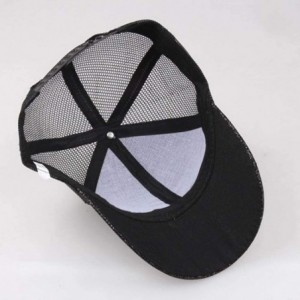 Baseball Caps Hats for Women Girl Baseball Cap Sequins Hip Hop Sun Hat Girl Snapback Mesh Hat - Black - CN18RDSTST8 $6.73