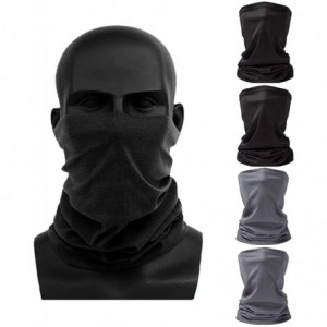 Balaclavas Balaclava Face Mask- Seamless Protective Mask- Cotton Mouth Bandanas - 2.black Black Grey Grey - C2198SH2NI2 $21.19