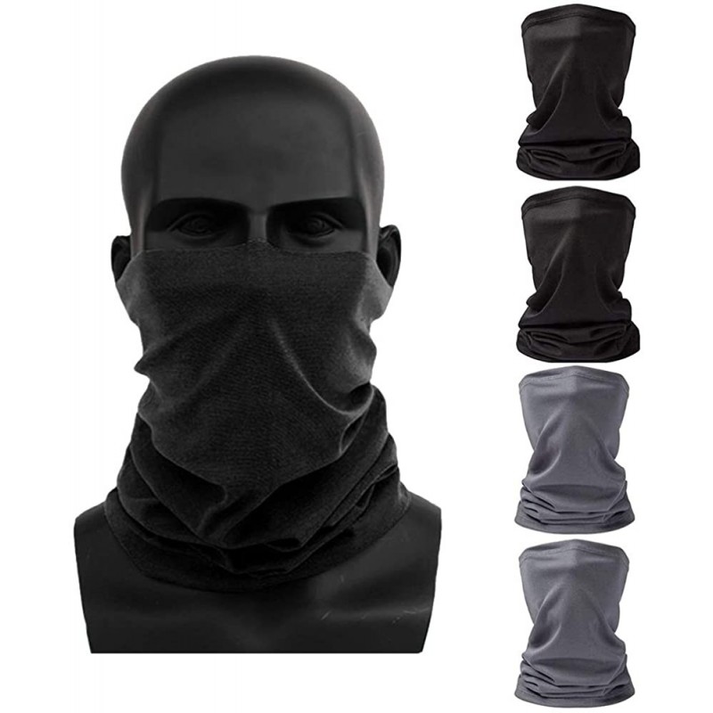 Balaclavas Balaclava Face Mask- Seamless Protective Mask- Cotton Mouth Bandanas - 2.black Black Grey Grey - C2198SH2NI2 $13.17