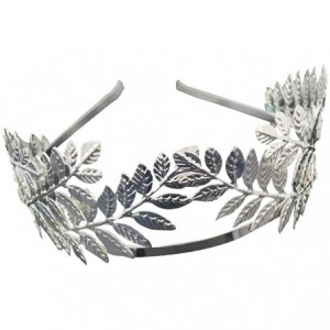 Headbands Gold/Silver Multi Style Costume Crown Hairband Leaf Branches Lady Girls Tiara Hairband - Silver 2 - C318D37W94S $7.97