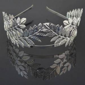 Headbands Gold/Silver Multi Style Costume Crown Hairband Leaf Branches Lady Girls Tiara Hairband - Silver 2 - C318D37W94S $7.97