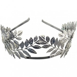 Headbands Gold/Silver Multi Style Costume Crown Hairband Leaf Branches Lady Girls Tiara Hairband - Silver 2 - C318D37W94S $7.97