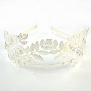 Headbands Gold/Silver Multi Style Costume Crown Hairband Leaf Branches Lady Girls Tiara Hairband - Silver 2 - C318D37W94S $7.97