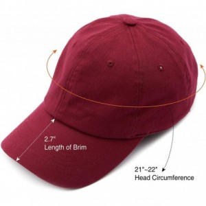 Baseball Caps Hatsandscarf Basic Classic Baseball Cap Cotton Made Adjustable Fits Men Women Low Profile Blank Hat (BA-913) - ...