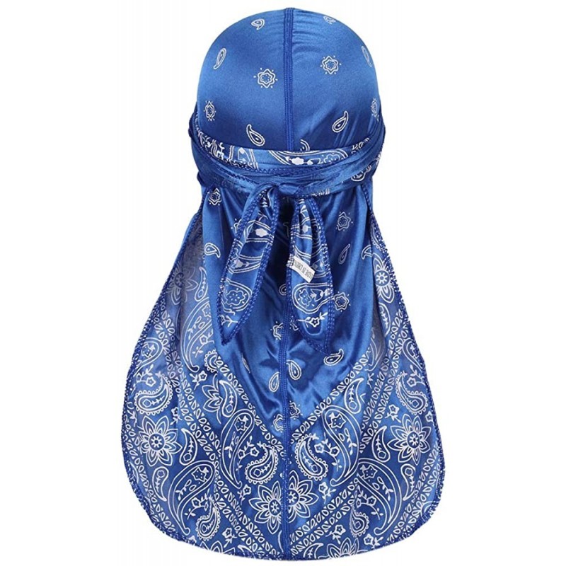 Skullies & Beanies Assorted Paisley Bandana Headwraps Womens - Blue - C3196NYT3SI $9.95