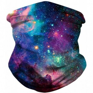 Balaclavas Unisex Bandana Face Mask Seamless Neck Gaiter Headwear-Motorcycle Face Cover Dust Wind Balaclava - Starry Sky - CB...