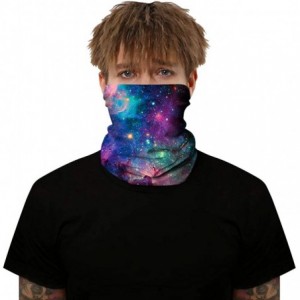 Balaclavas Unisex Bandana Face Mask Seamless Neck Gaiter Headwear-Motorcycle Face Cover Dust Wind Balaclava - Starry Sky - CB...