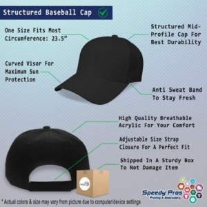 Baseball Caps Custom Baseball Cap Sport Football Hand Ball Logo Embroidery Strap Closure - Black - CA18SI5EQCG $21.13
