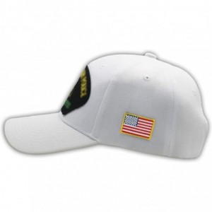 Baseball Caps USARV - US Army Vietnam Veteran Hat/Ballcap Adjustable One Size Fits Most - White - C718RU8NXA9 $18.24