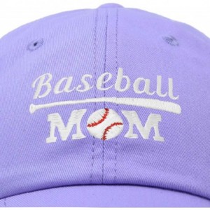 Baseball Caps Baseball Mom Women's Ball Cap Dad Hat for Women - Lavender - CB18K34L57C $19.68