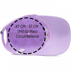 Baseball Caps Baseball Mom Women's Ball Cap Dad Hat for Women - Lavender - CB18K34L57C $19.68