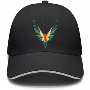 Baseball Caps Maverick Bird Logo Black Cap Hat One Size Snapback - 0logan Sun Conure-4 - C818LTDO4MQ $19.77