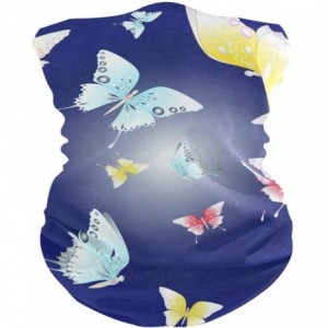 Balaclavas Colorful Butterfly Face Mask UV Sun Mask Dust Wind Neck Gaiter Magic Bandana - CG197QTTW5I $15.71