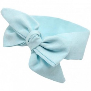 Berets Baby Girls Headband Elastics For Newborns Elastic Hair Head Band - Sky Blue - C812NTJR9C9 $5.74