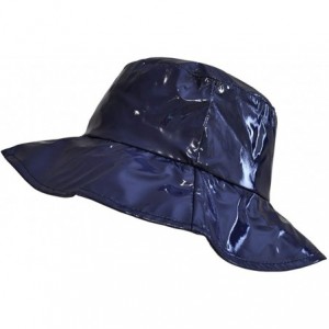 Rain Hats Wide-Brimmed Vinyl Rain Hat - 05-blue - C511UYFJS79 $36.66