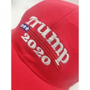 Baseball Caps Keep America Great Hat Donald Trump President 2020 Slogan with USA Flag Cap Adjustable Baseball Cap - CF18QRD6Q...