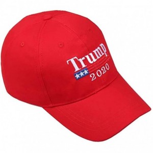 Baseball Caps Keep America Great Hat Donald Trump President 2020 Slogan with USA Flag Cap Adjustable Baseball Cap - CF18QRD6Q...