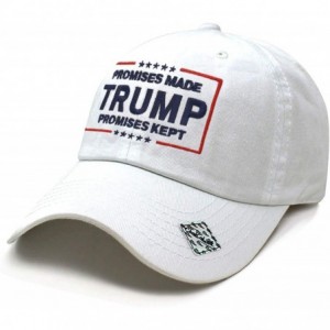 Baseball Caps Trump Promise Made Promise Kept Campaign Rally Embroidered US Trump MAGA Hat Baseball Cap PC101 - Pc101 White -...