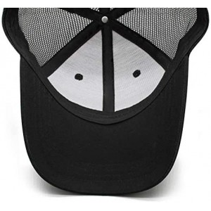 Baseball Caps Mens Womens Printing Adjustable Meshback Hat - Black-5 - C418N6KZNII $14.79