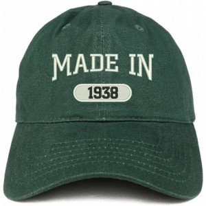 Baseball Caps Made in 1938 Embroidered 82nd Birthday Brushed Cotton Cap - Hunter - CA18C9T4646 $33.91