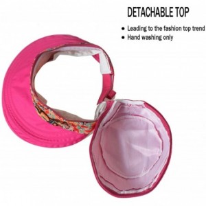 Sun Hats Floppy Summer UPF50+ Foldable Sun Beach Hats Accessories Wide Brim for Women - Rose Red W Neck Face Cover - CS17YE87...
