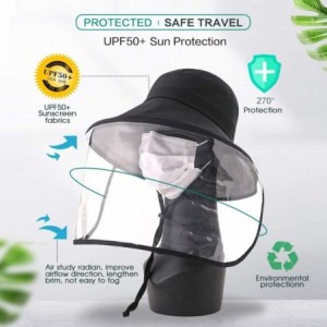 Sun Hats UPF 50 Sun Hats for Women Wide Brim Safari Sunhat Packable with Neck Flap Chin Strap Adjustable - 00021orange - CP19...